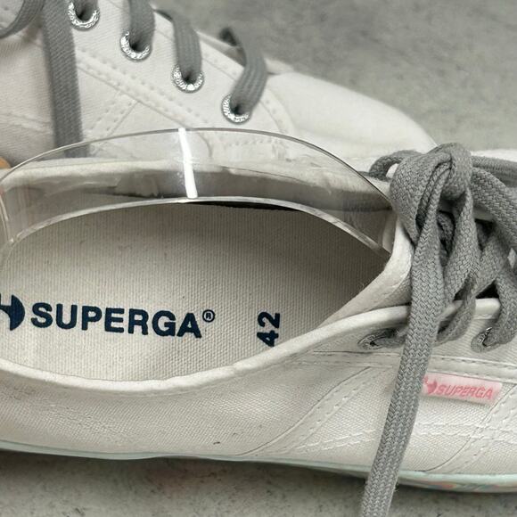 Superga 2790 Rainbow Stripe Platform Sneaker US 10.5 - Picture 10 of 13
